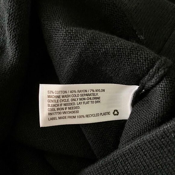 Future Collective Black Knit High Rise Midi Skirt Women's XXS NEW NWT - Picture 7 of 7